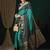 Blue blue ethnic motifs woven design zari  georgette kanjeevaram saree