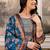 women ethnic motifs printed regular kurta with palazzos & with dupatta