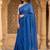 Blue woven design  cotton handloom khadi saree