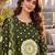 women printed regular  cotton kurta with trousers & with dupatta