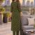 women printed regular  cotton kurta with trousers & with dupatta