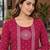 women ethnic motifs printed regular  cotton kurta with trousers & with dupatta