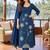 women ethnic motifs embroidered regular thread work  cotton kurta with trousers & with