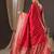 Red floral zari banarasi saree