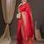 Red floral zari banarasi saree