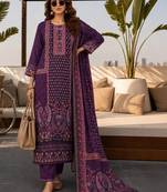 women ethnic motifs printed regular  silk kurta with trousers & with dupatta