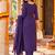 women floral embroidered regular thread work  cotton kurta with palazzos & with dupatta