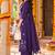 women floral embroidered regular thread work  cotton kurta with palazzos & with dupatta
