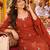 women floral embroidered regular  cotton kurta with palazzos & with dupatta