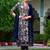 women floral printed a-line kurta with trousers & dupatta