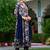 women floral printed a-line kurta with trousers & dupatta