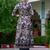 women floral printed a-line kurta with trousers & dupatta