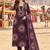 women ethnic motifs printed regular  cotton kurta with trousers & with dupatta