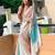 White white & rose gold embellished sequinned  georgette saree