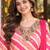women printed regular sequinned chanderi silk kurta with trousers & dupatta