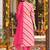 women printed regular sequinned chanderi silk kurta with trousers & dupatta