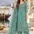 women ethnic motifs embroidered regular thread work kurta with palazzos & with dupatta