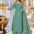 women ethnic motifs embroidered regular thread work kurta with palazzos & with dupatta