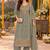 women ethnic motifs embroidered regular thread work kurta with palazzos & with dupatta
