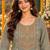women ethnic motifs embroidered regular thread work kurta with palazzos & with dupatta
