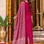 women ethnic motifs embroidered kurta with trousers & with dupatta