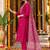 women ethnic motifs embroidered kurta with trousers & with dupatta