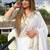 White sequinned  georgette saree