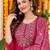 women ethnic motifs embroidered kurta with trousers & with dupatta