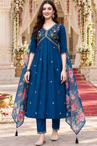 trousers & with dupatta