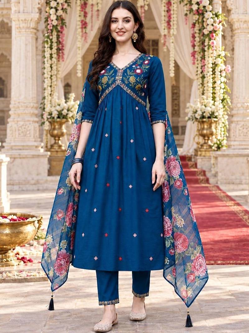 trousers & with dupatta