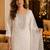 women ethnic embroidered chanderi cotton kurta with trousers & dupatta