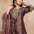 women embroidered regular kurta with palazzos & with dupatta
