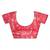 Pink striped printed sequinned  georgette leheriya saree