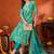 women ethnic motifs embroidered mirror work kurta with trousers & with dupatta