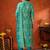 women ethnic motifs embroidered mirror work kurta with trousers & with dupatta