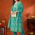 women ethnic motifs embroidered mirror work kurta with trousers & with dupatta