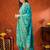 women ethnic motifs embroidered mirror work kurta with trousers & with dupatta