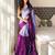 Grey tie and dye tissue saree