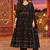 women ethnic motifs empire mirror work kurta with trousers & with dupatta