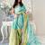 Blue ombre tissue designer saree