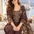 women ethnic motifs embroidered regular thread work  cotton kurta with trousers & with