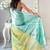 Blue ombre tissue designer saree