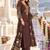 women ethnic motifs embroidered regular thread work  cotton kurta with trousers & with