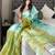 Blue ombre tissue designer saree