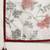 White white & maroon organza printed mysore silk saree