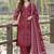 women ethnic motifs printed regular mirror work  cotton kurta with palazzos & with dupatta