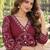women ethnic motifs printed regular mirror work  cotton kurta with palazzos & with dupatta