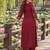 women ethnic motifs printed regular mirror work  cotton kurta with palazzos & with dupatta