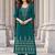 women ethnic motifs printed regular mirror work  cotton kurta with palazzos