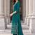 women ethnic motifs printed regular mirror work  cotton kurta with palazzos